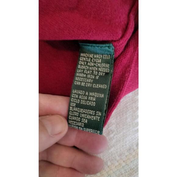 VTG Lauren Ralph Lauren Duck Hunter Intarsia Sweater Red cotton Medium - Picture 6 of 16